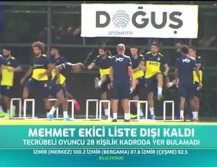 Mehmet Ekici liste dışı kaldı