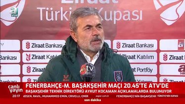 Aykut Kocaman Fenerbahçe - Başakşehir maçı öncesi konuştu! "Şu anki durum sıkıntılı"