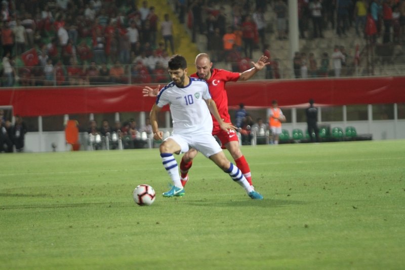 Türkiye - Özbekistan maçından kareler...