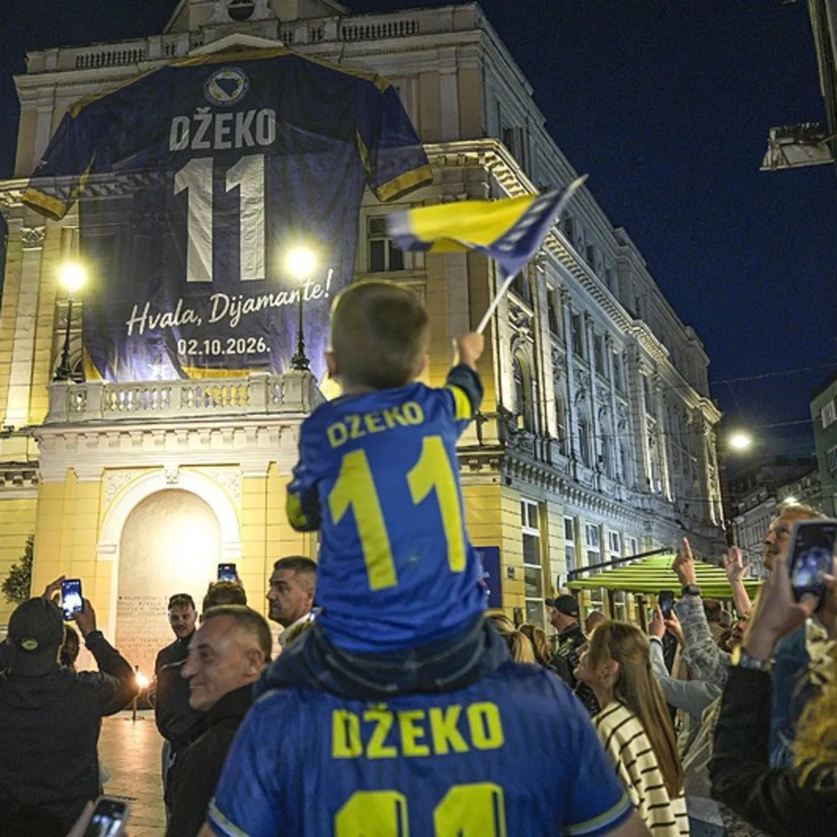 Bosna Hersek'te "10'lu köfte" Dzeko'nun vedası için 11'li servis ediliyor