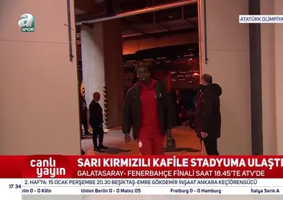 Galatasaray kafilesi Atatürk Olimpiyat Stadı'na geldi