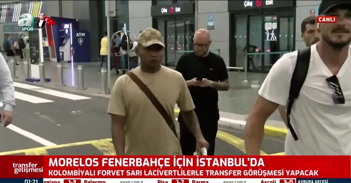 Alfredo Morelos, Fenerbahçe için İstanbul'da!
