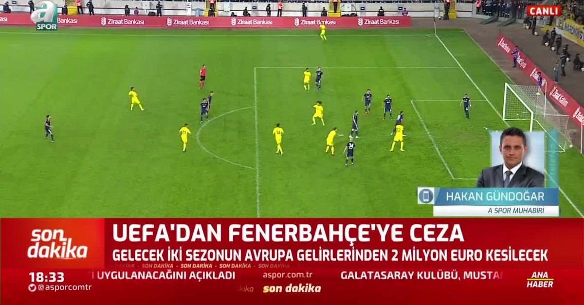 UEFA'dan Fenerbahçe'ye ceza