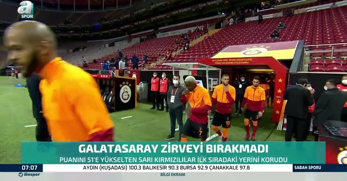 Galatasaray zirveyi bırakmadı
