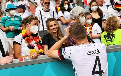 Portekiz-Almanya maçı sonrası Matthias Ginter’den eşine sevgi dolu bakış!