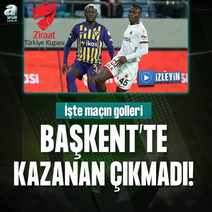 Gençlerbirliği ile Eyüpspor berabere kaldı!