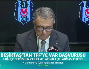 Beşiktaş'tan TFF'ye VAR başvurusu