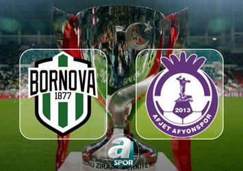Bornova 1877-Afyonspor maçı saat kaçta?