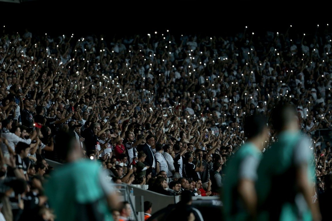 Beşiktaş-Leipzig karşılaşmasından kareler
