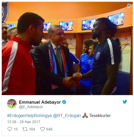 Feghouli ve Adebayor'dan Cumhurbaşkanı Erdoğan'a teşekkür - 3