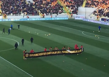 Malatyaspor'dan, Beşiktaş'a özel pankart