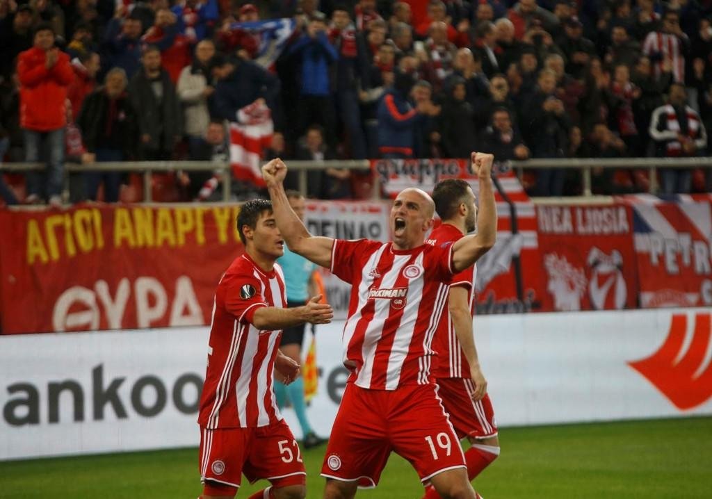 Olympiakos - Beşiktaş maçından kareler