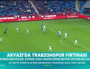 Akyazı'da Trabzonspor fırtınası