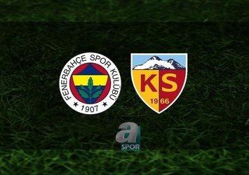 F.Bahçe-Kayserispor | 11'ler belli oldu