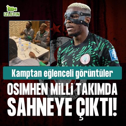 Victor Osimhen’den çatal ve kaşıkla mini konser!