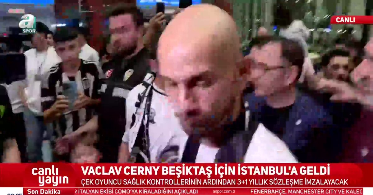Beşiktaş'ın yeni transferi Cerny, İstanbul'da!