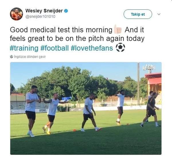 Wesley Sneijder: Tekrar sahada olmak çok güzel - 1