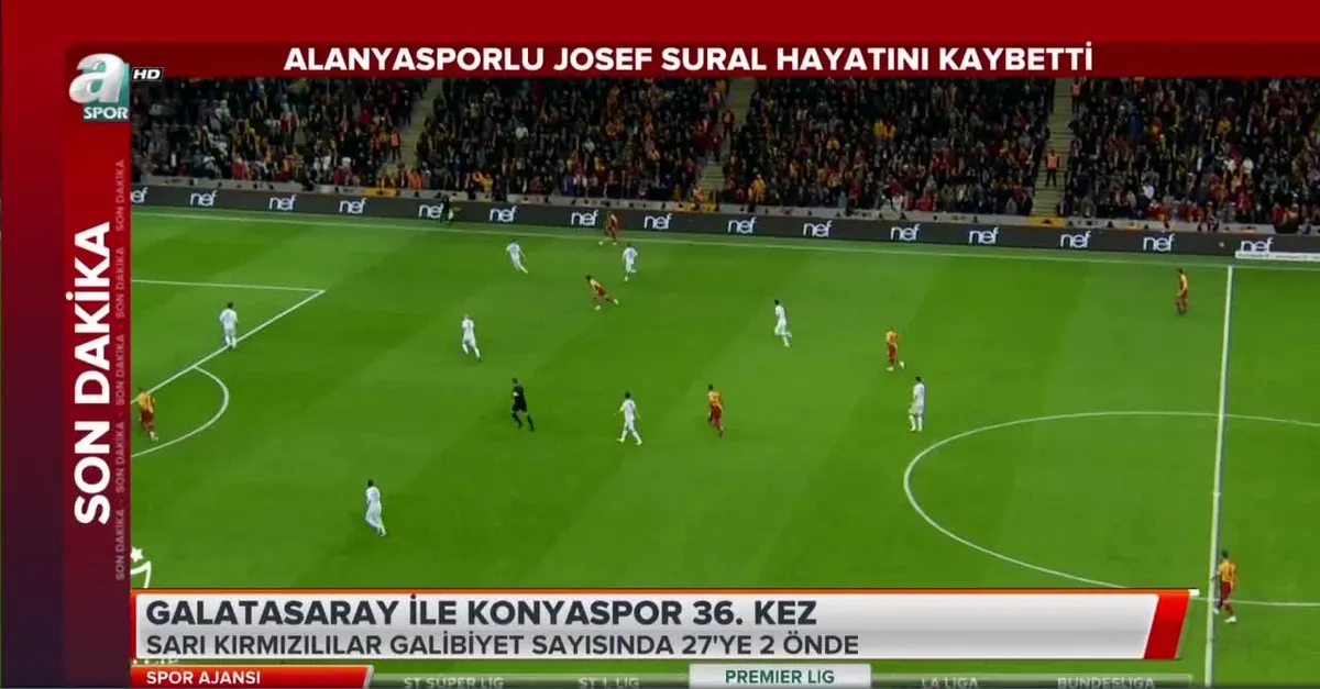 Galatasaray ile Konyaspor 36. kez