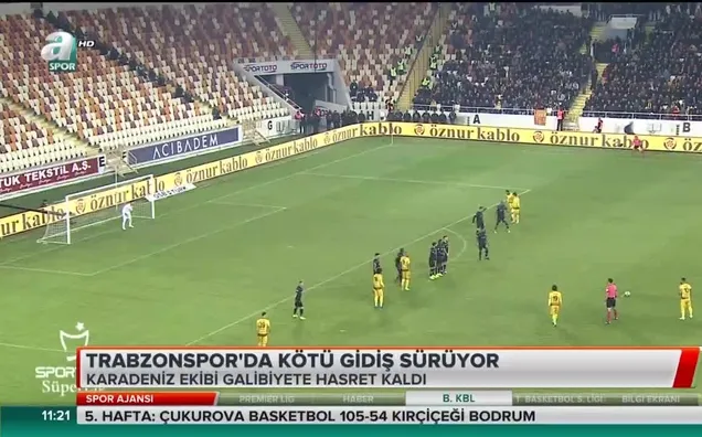 Trabzonspor'da kötü gidiş sürüyor