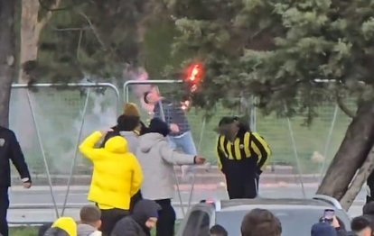 Galatasaray ve Fenerbahçe taraftarları arasında kavga çıktı!