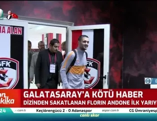 Andone'den Galatasaray'a kötü haber
