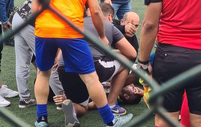 Demirci Gençlikspor - Hayri Usta Sportif arasındaki amatör maçta bir oyuncunun kalbi durdu!