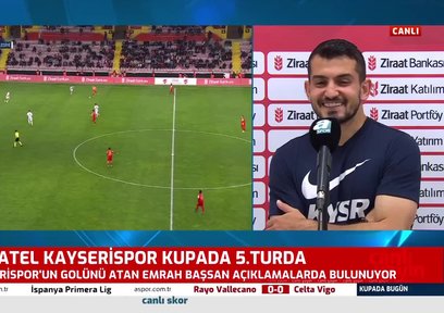 Kayserispor'u üst tura taşıyan Emrah Başsan Sivas Belediyespor maçı sonrası A Spor'a konuştu!