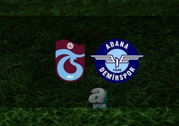 İşte Trabzonspor - A. Demirspor maçına dair tüm detaylar!