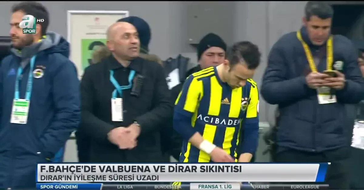 Fenerbahçe'de Valbuena ve Dirar sıkıntısı