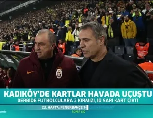 Kadıköy'de kartlar havada uçuştu