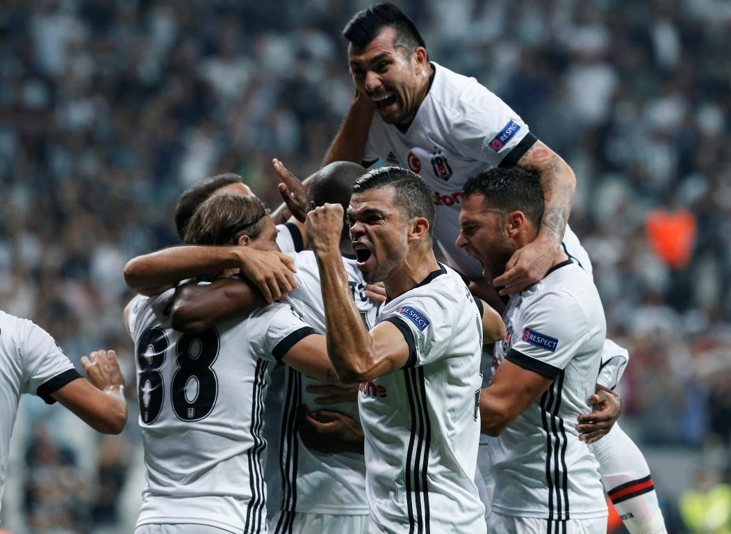Beşiktaş-Leipzig karşılaşmasından kareler