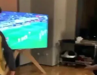 Atiba'nın çocukları Burak Yılmaz'ın golüne böyle sevindi