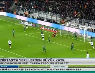Beşiktaş'ta yerlilerden büyük katkı