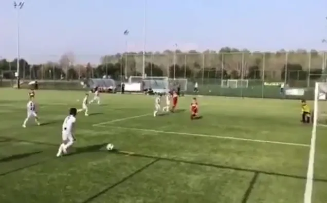 Cristiano Ronaldo'nun oğlundan harika gol!