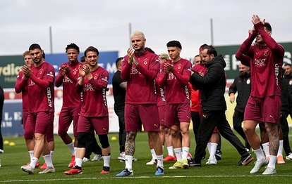 Lider Galatasaray’da coşkulu antrenman