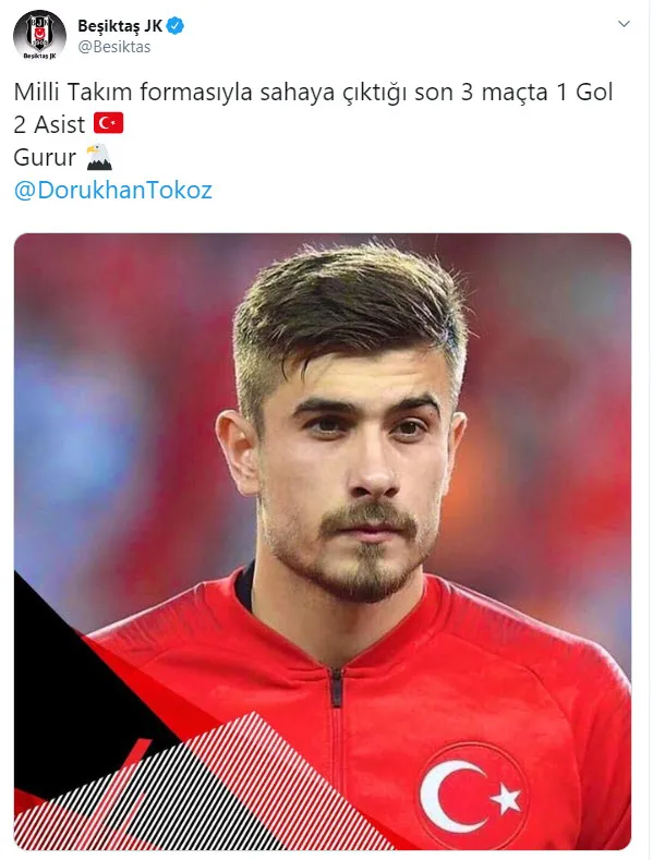 Beşiktaş'tan Dorukhan Toköz paylaşımı: Gurur duyuyoruz - 1