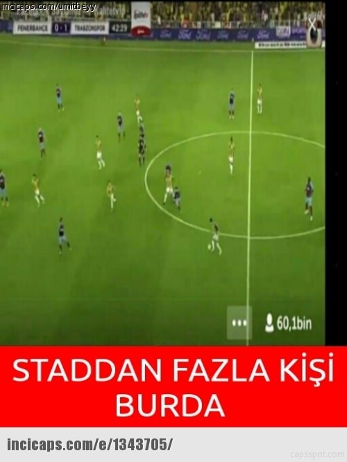 Fenerbahçe - Trabzonspor maçı capsleri