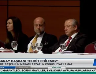 "Galatasaray Başkanı tehdit edilemez"