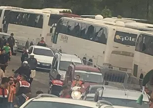 Alanya'da maç bitti olay çıktı