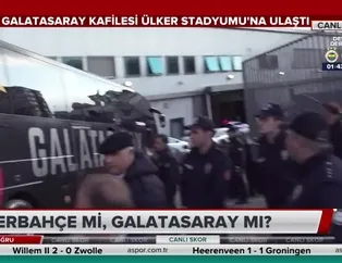 Galatasaray kafilesi Ülker Stadı'na ulaştı