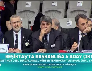 Beşiktaş'ta başkanlığa 4 aday çıktı