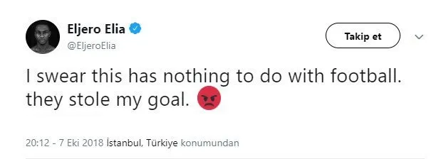 Elia'dan hakemlere flaş tepki! Golümü çaldılar... - 1