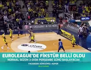 THY EuroLeague'de fikstür açıklandı
