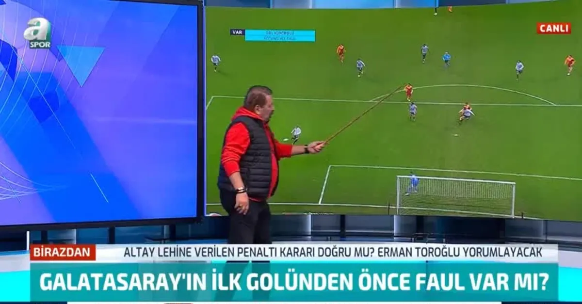 G.Saray'ın golünden önce faul var mı? Toroğlu yorumladı