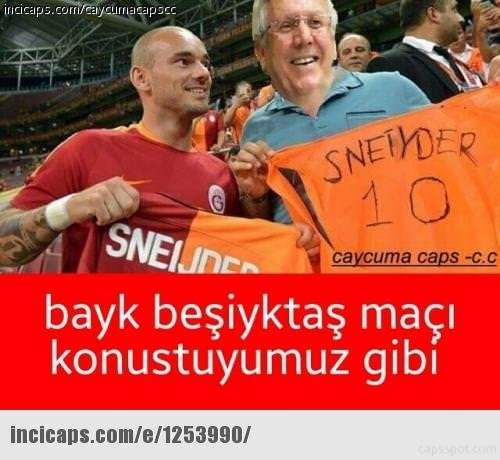 Galatasaray - Beşiktaş maçı öncesindeki capsler