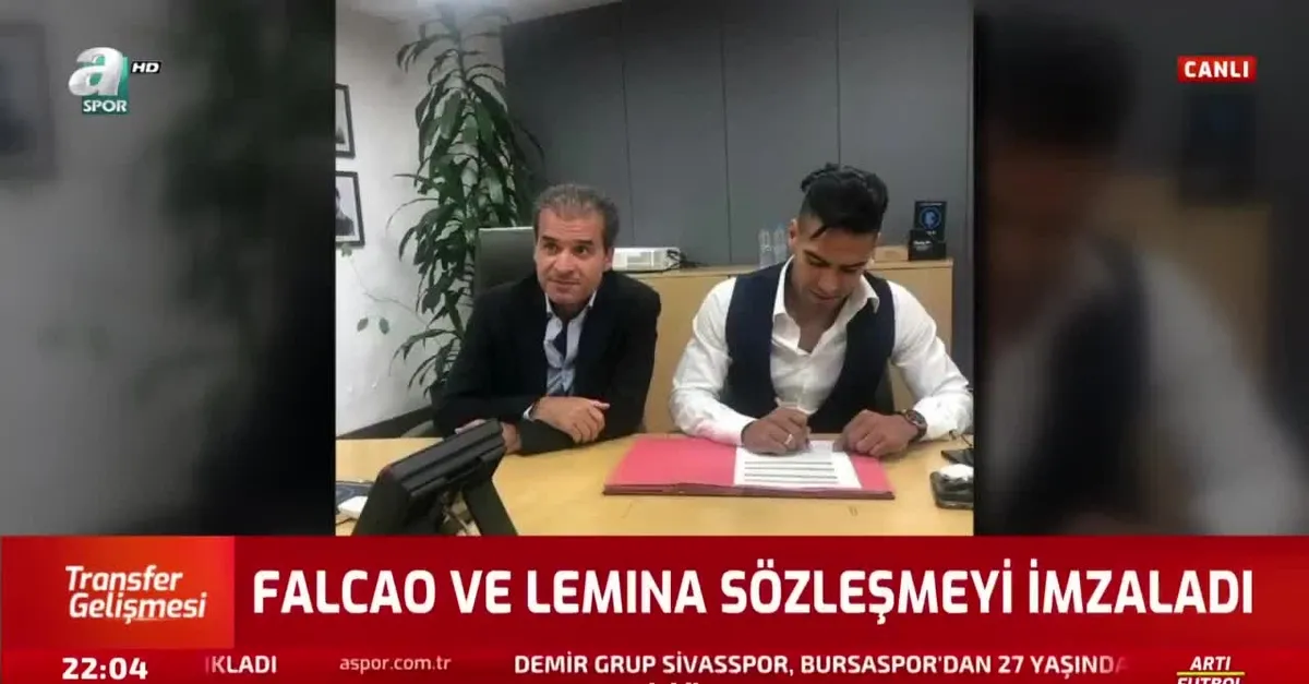 Falcao ve Lemina sözleşmeyi imzaladı!