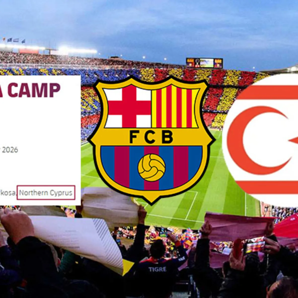 Barcelona'dan alkış toplayan hareket! Rum Elam Cephesi'ne boyun eğmediler!