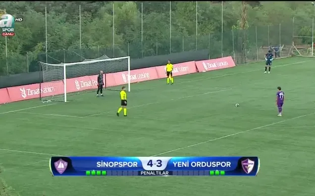 Sinopspor 4-5 Yeni Orduspor (Penaltılar)