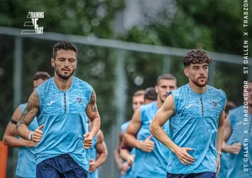 Trabzonspor'da St. Gallen maçı mesaisi!
