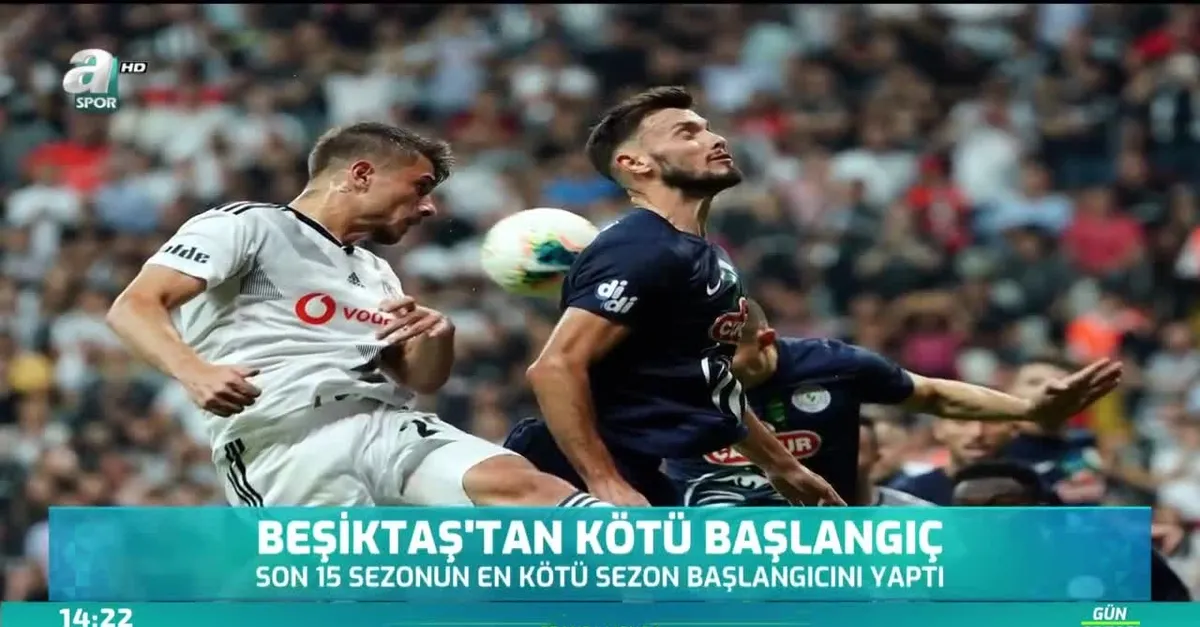 Beşiktaş'tan kötü başlangıç